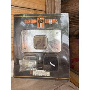 Custom Chrome License‎ Plate Mount For Harley Rear Fenders 1955-1996 #40-565